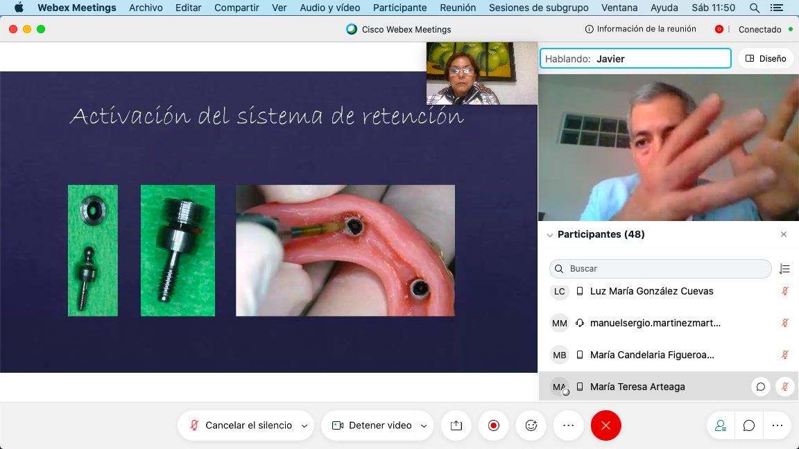 Actividad de Educación continua Vía Internet